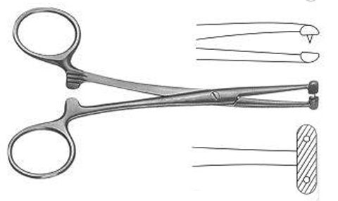 Demartel Scalp/Flap Grasping Forceps, 5 1/2" (14.0 Cm)